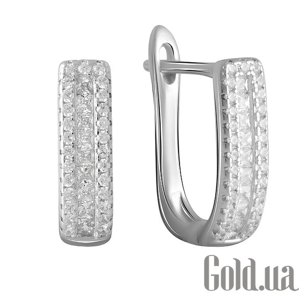 

Серьги Fresh Jewelry, Серебряные серьги с куб. циркониями