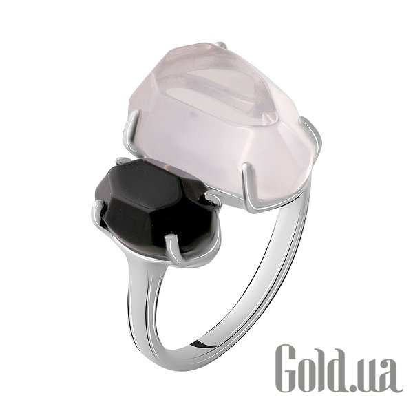 

Женские кольца Fresh Jewelry, Женское серебряное кольцо с кварцем и ониксом, 17