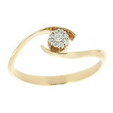Женское золотое кольцо с бриллиантами, 1776315