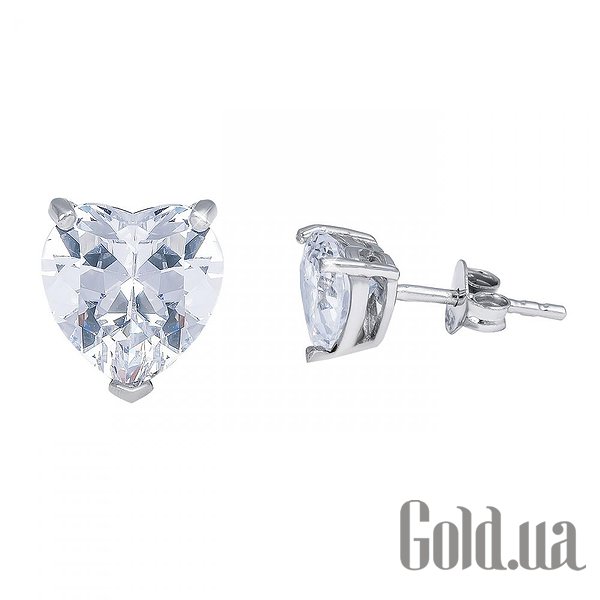

Серьги-гвоздики Lurie Jewelry, Серебряные серьги с куб. циркониями