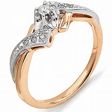 Золотое кольцо с бриллиантами, 1553596