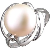 Женское серебряное кольцо с культив. жемчугом, 1611964