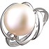 Женское серебряное кольцо с культив. жемчугом - фото 1