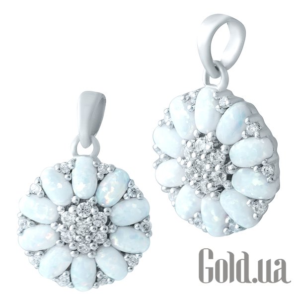 

Женские кулоны Fresh Jewelry, Серебряный кулон с опалами и куб. циркониями