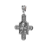 Срібний кулон "Господь Вседержитель. Великомученик Пантелеймон Цілитель", 1613500