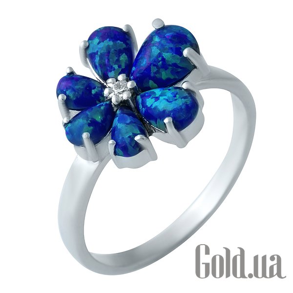 

Женские кольца Fresh Jewelry, Женское серебряное кольцо с опалами и куб. цирконием, 17