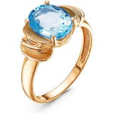 Женское золотое кольцо с топазом, 1621436