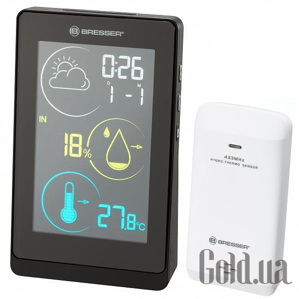 

Метеостанция Bresser, Метеостанция Colour Temeo Life H Black
