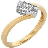 Женское золотое кольцо с бриллиантами, 1673148