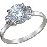 SOKOLOV Срібна каблучка з кристалами Swarovski, 1674940