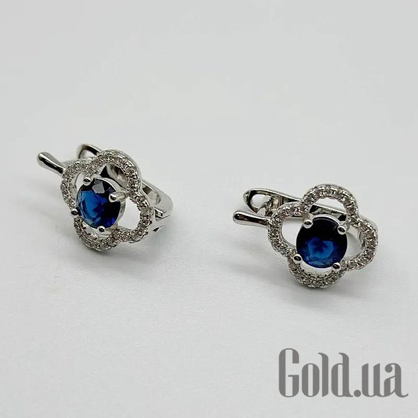 

Серьги Silvex925, Серебряные серьги с куб. циркониями