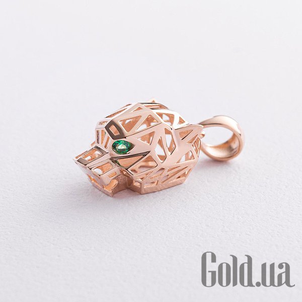 

Женский кулон Украина, Золотой кулон с куб. циркониями