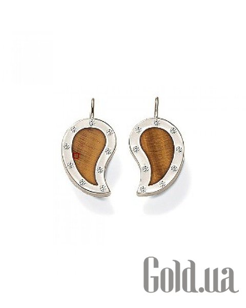 

Серьги с подвесками Thomas Sabo, Серебряные серьги с куб. циркониями