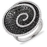 Женское золотое кольцо с бриллиантами, 002492