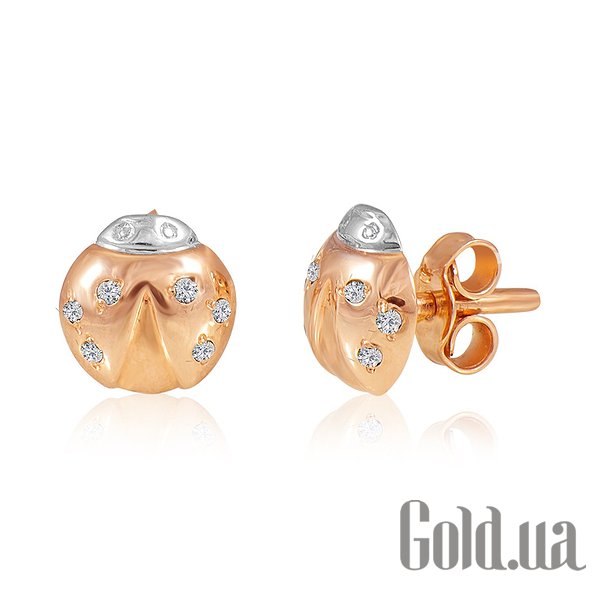 

Серьги-гвоздики Украина, Золотые серьги с куб. циркониями