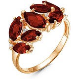 Женское золотое кольцо с гранатами, 1650109