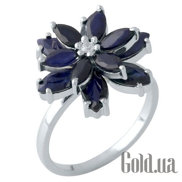 

Женские кольца Fresh Jewelry, Женское серебряное кольцо с сапфирами и куб. цирконием, 17