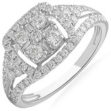 Женское золотое кольцо с бриллиантами, 1667517