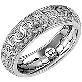 Золотое обручальное кольцо с бриллиантами, 1676221