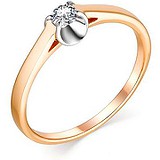 Золотое кольцо с бриллиантом, 1684925
