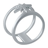 Женское серебряное кольцо с куб. циркониями, 1729725