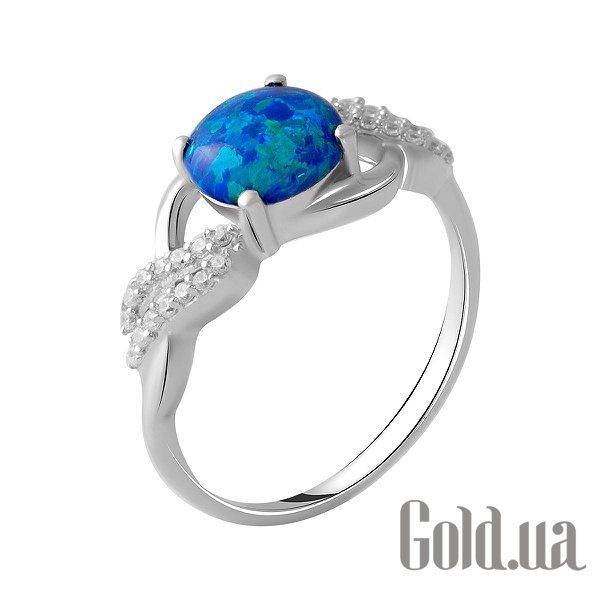 

Женские кольца Fresh Jewelry, Женское серебряное кольцо с куб. циркониями и опалом, 17.5