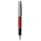 Parker Перьевая ручка Sonnet 17 Essentials Metal & Red Lacquer CT FP F 83 611