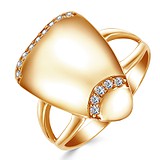 Женское золотое кольцо с куб. циркониями, 1772733