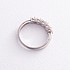 Серебряное обручальное кольцо с куб. циркониями - фото 3