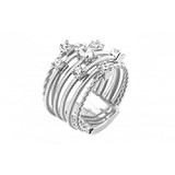 Жіноча срібна каблучка з куб. цирконіями, 1796029