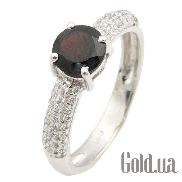 

Женские кольца Fresh Jewelry, Женское серебряное кольцо с гранатом и куб. циркониями, 17.5