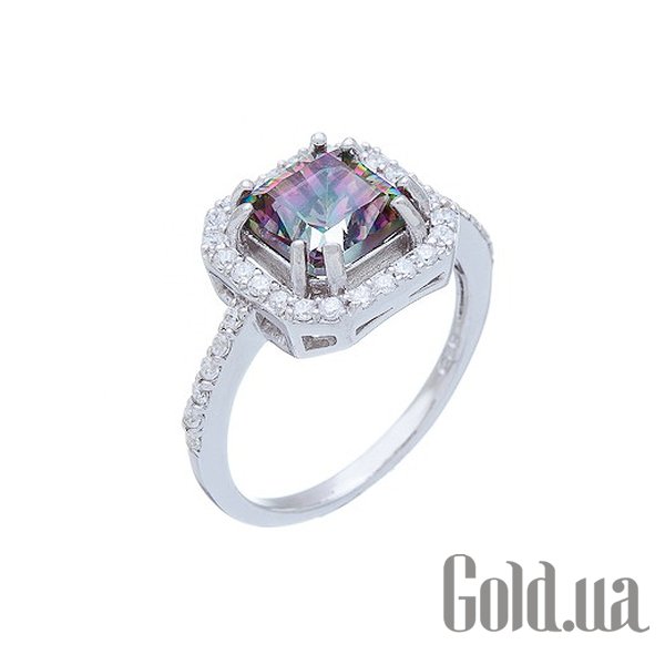 

Женские кольца Lurie Jewelry, Женское серебряное кольцо с топазом и куб. циркониями, 17