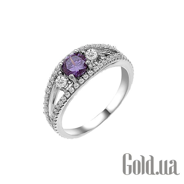 

Женские кольца Lurie Jewelry, Женское серебряное кольцо с куб. циркониями, 19