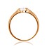 Золотое кольцо с цирконием Swarovski Zirconia - фото 2