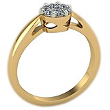 Золотое кольцо с бриллиантами, 1527742