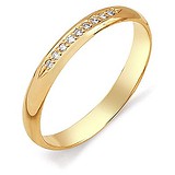 Золотое обручальное кольцо с бриллиантами, 1553598