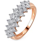Женское золотое кольцо с бриллиантами, 1624510