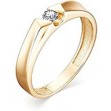 Золотое кольцо с бриллиантом, 1634494
