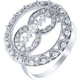 Женское золотое кольцо с бриллиантами, 1645246