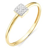 Золотое кольцо с бриллиантами, 1659838