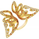 Женское золотое кольцо с сапфирами и бриллиантами, 1673406