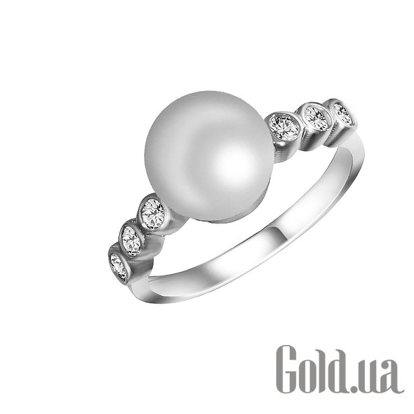 

Женские кольца Lurie Jewelry, Женское серебряное кольцо с жемчугом и куб. циркониями , 18.5