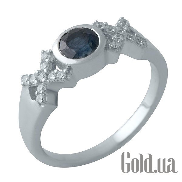 

Женские кольца Fresh Jewelry, Женское серебряное кольцо с сапфиром и куб. циркониями, 17.5