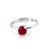 Женское серебряное кольцо с кораллом - фото 1
