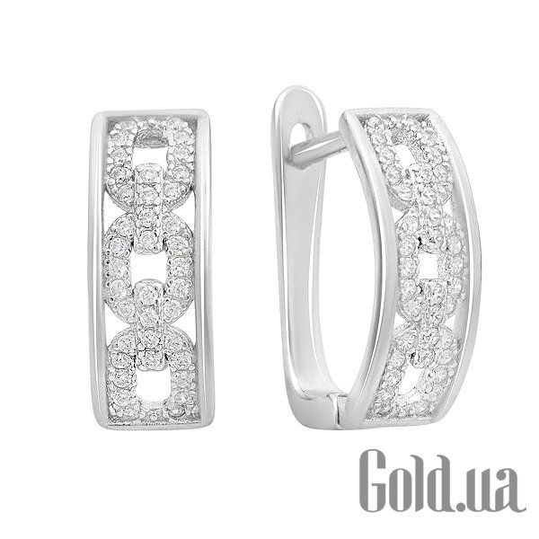 

Серьги Fresh Jewelry, Серебряные серьги с куб. циркониями
