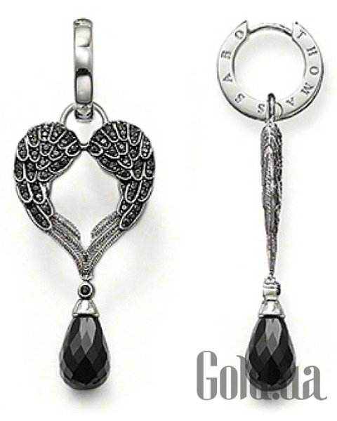 

Серьги с подвесками Thomas Sabo, Серебряные серьги с куб. циркониями