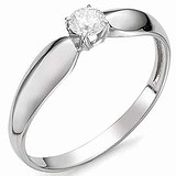 Золотое кольцо с бриллиантом, 1615295