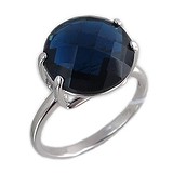 Женское серебряное кольцо с сапфиром, 1620671