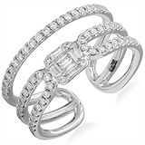 Женское золотое кольцо с бриллиантами, 1667519