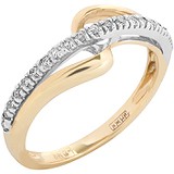 Женское золотое кольцо с бриллиантами, 1673151
